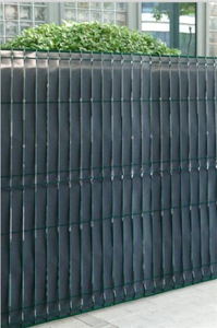 Lamas de privacidad de PVC de 4,7 cm x 60 m + 100 clips: 630 g/m&sup2; o 50 g/m&sup2;